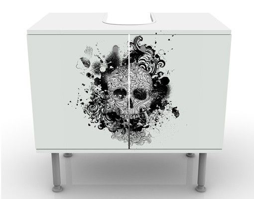 Mobile per lavabo design Skull