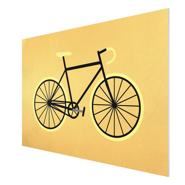 Quadri gialli Bicicletta in giallo
