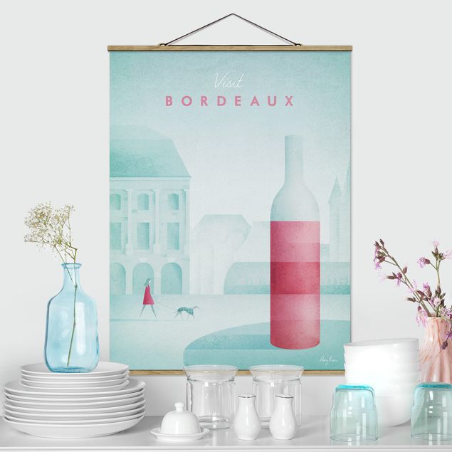 Quadro vintage Poster di viaggio - Bordeaux
