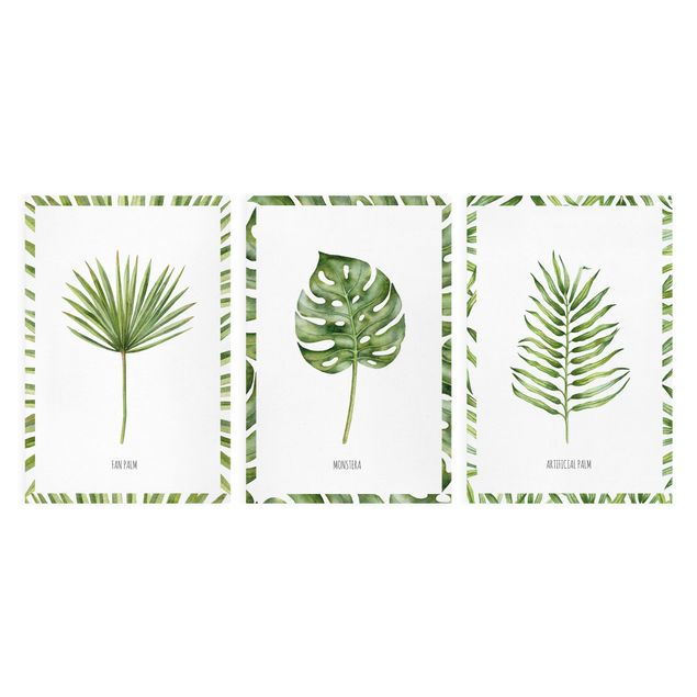 Quadri stampe Set di foglie di palma