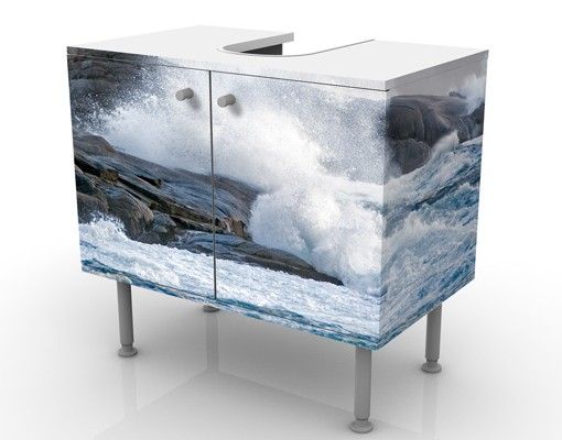 Mobile per lavabo design Storm Waves At The Lighthouse
