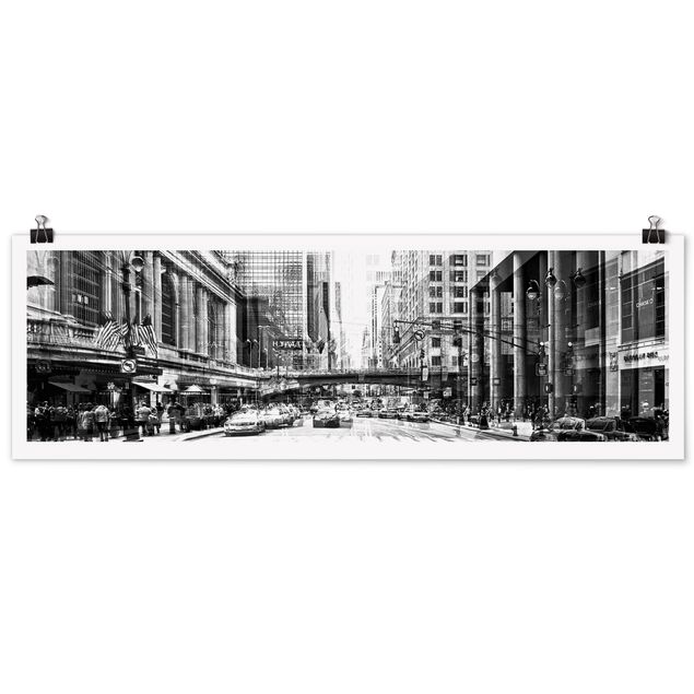 Quadri città NYC urbana in bianco e nero