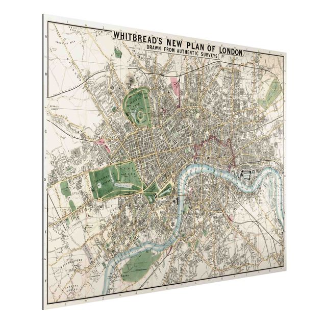 Quadri di Londra Mappa vintage Londra