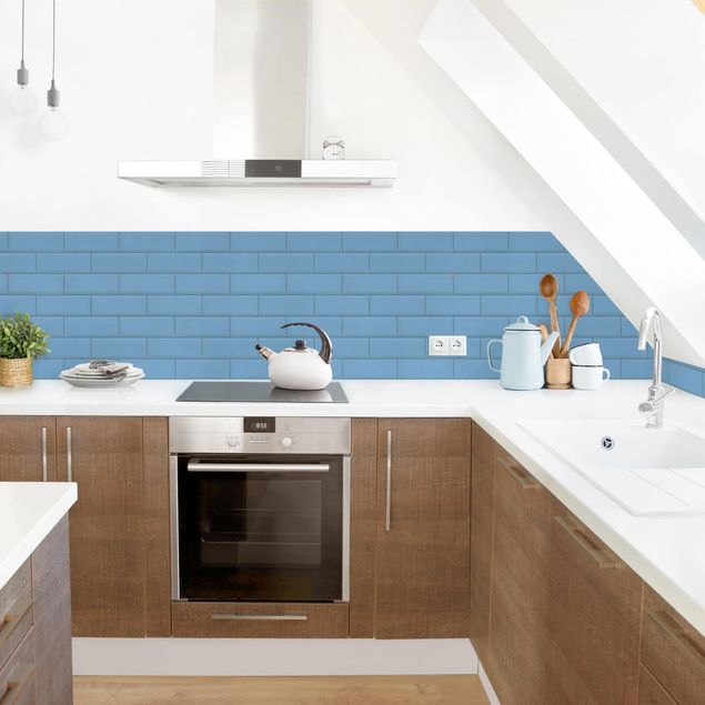 rivestimenti cucina effetto marmo Piastrelle di ceramica blu
