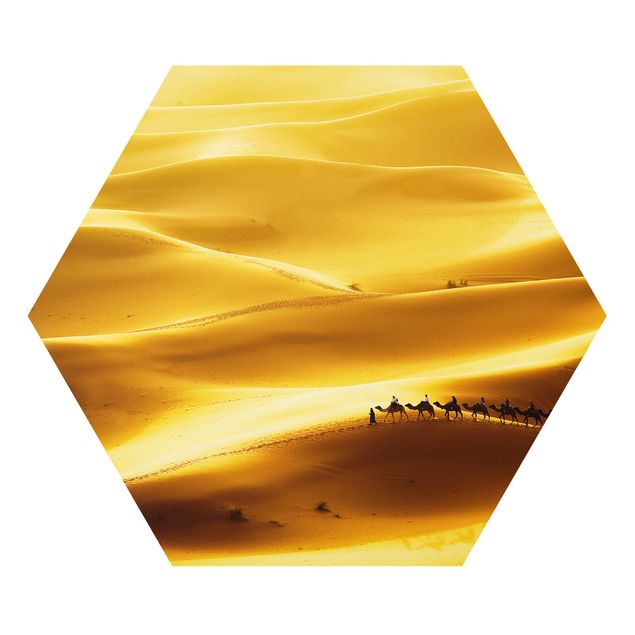 Quadro giallo Dune d'oro