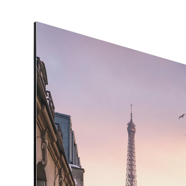 Quadri stampe La Torre Eiffel al tramonto