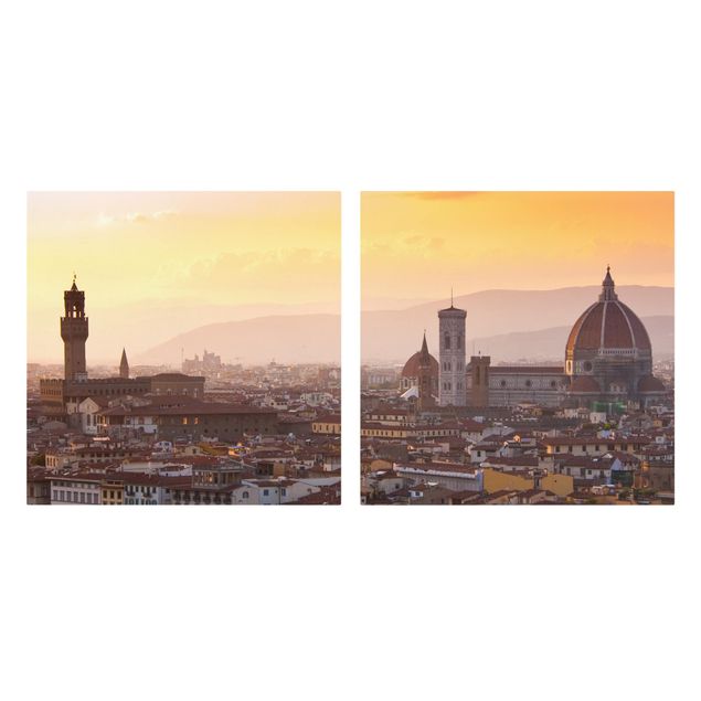 Stampa su tela città Firenze