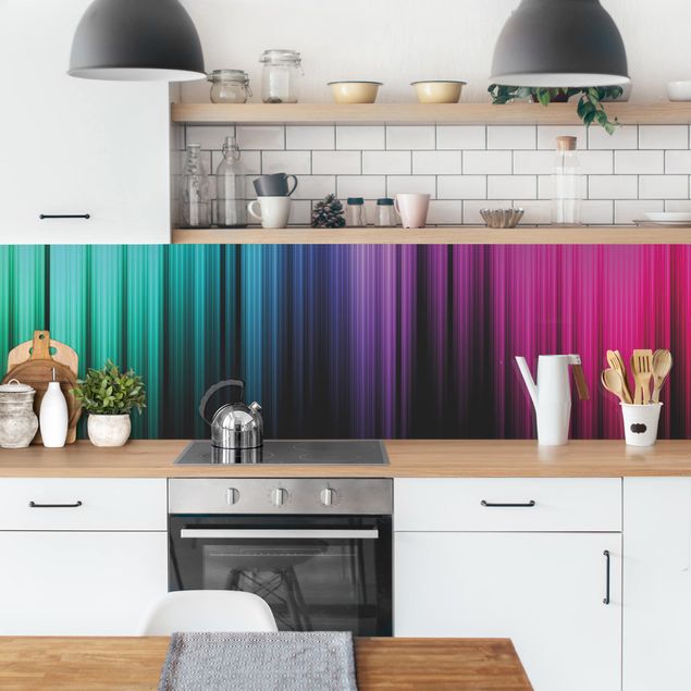 Rivestimenti per cucina astratti Display arcobaleno II