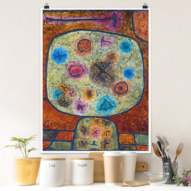 Riproduzioni quadri famosi Paul Klee - Fiori nella pietra