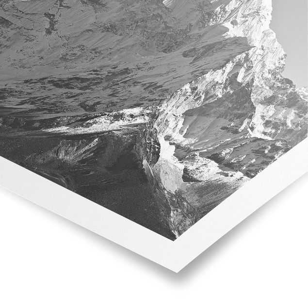 Quadri moderni bianco e nero L'Himalaya II