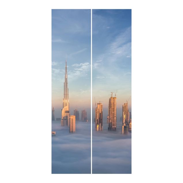 Tende a pannello scorrevoli Dubai sopra le nuvole