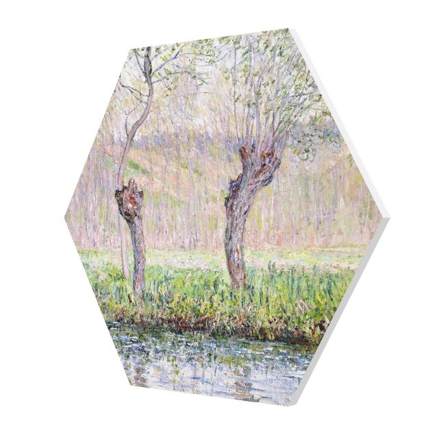 Quadri moderni   Claude Monet - Alberi di salice in primavera