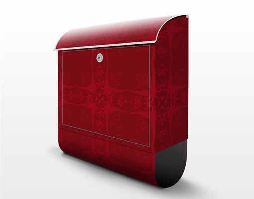 Cassette della posta Ornamento orientale rosso