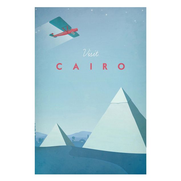 Quadri stile vintage Poster di viaggio - Il Cairo