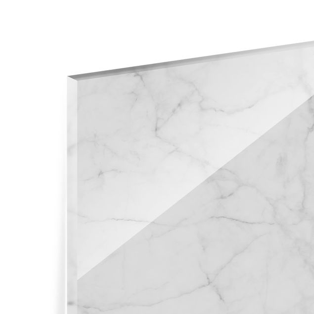 Paraschizzi in vetro - Bianco Carrara