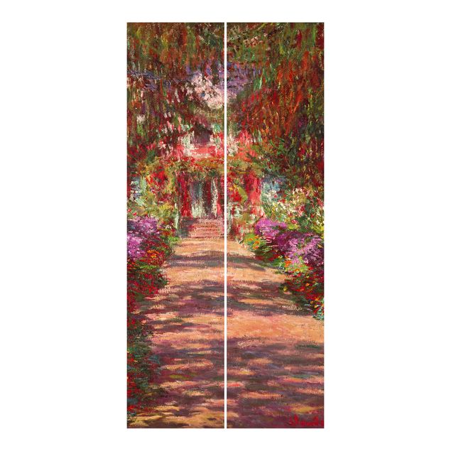 Quadri Impressionismo Claude Monet - Sentiero nel giardino di Monet a Giverny