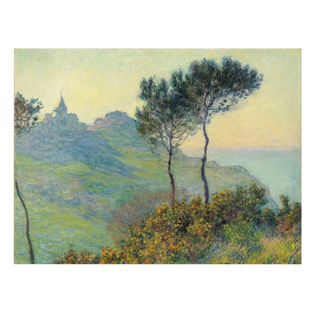 Quadro paesaggio Claude Monet - La chiesa di Varengeville al sole della sera