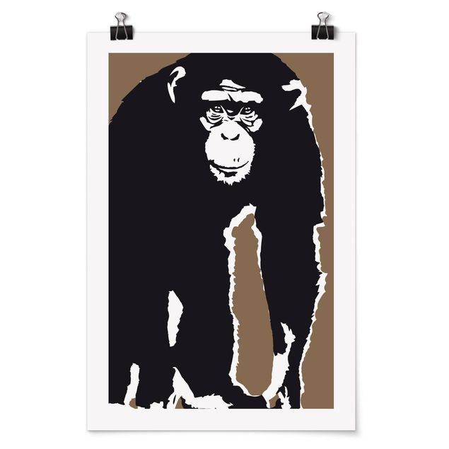 Quadro animali No.TA10 Scimpanzé