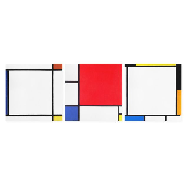 Quadri astratti Piet Mondrian - Composizioni quadrate