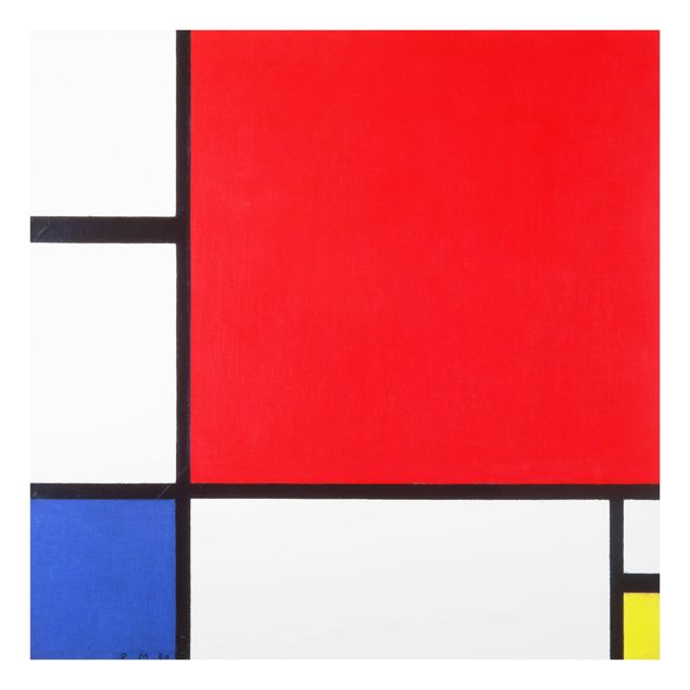 Paraschizzi con riproduzioni Piet Mondrian - Composizione con rosso, blu e giallo