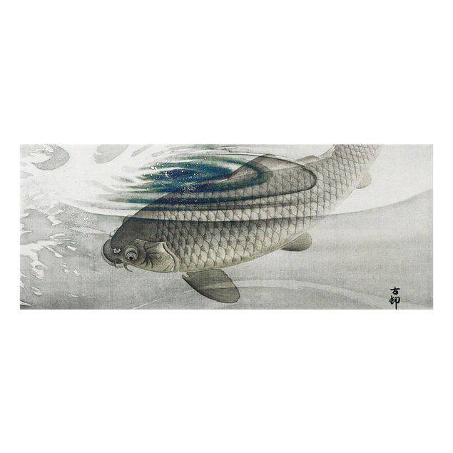 Paraschizzi in vetro - Vintage Illustration Asian Fish III