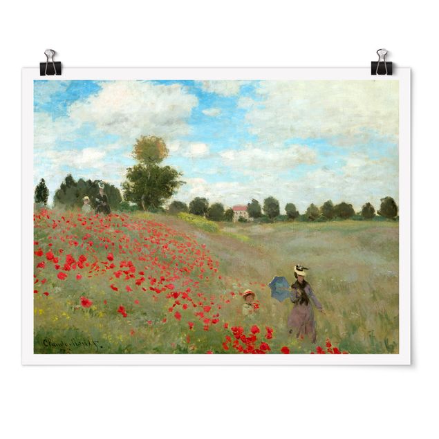Correnti artistiche Claude Monet - Campo di papaveri vicino ad Argenteuil