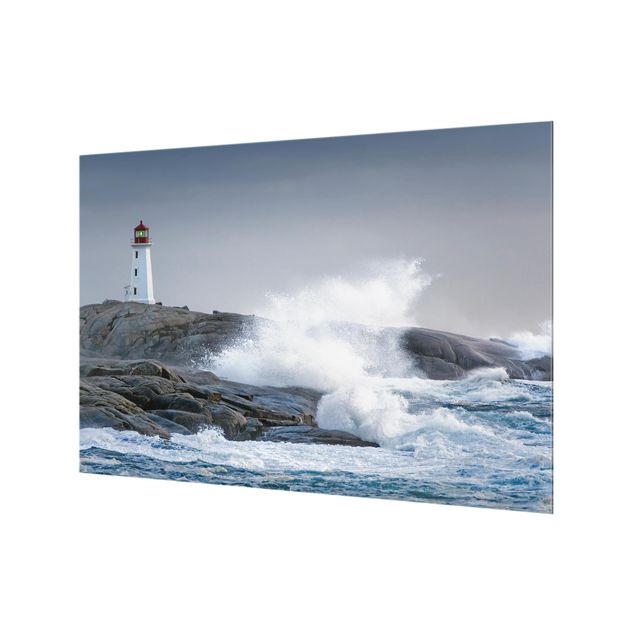Paraschizzi in vetro - Storm Waves At The Lighthouse