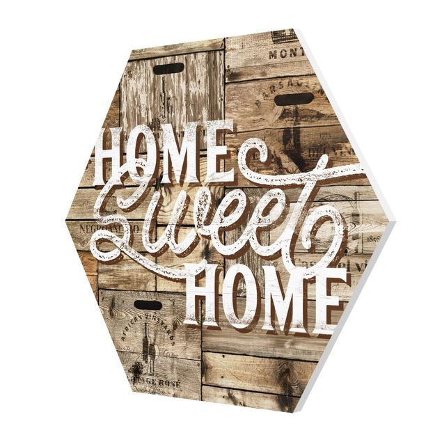 Stampe forex Home sweet Home Pannello di legno