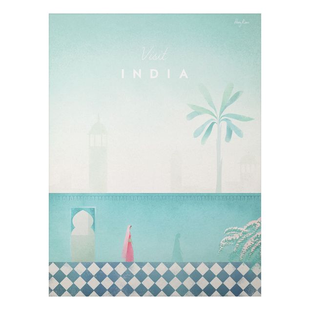 Quadro vintage Poster di viaggio - India