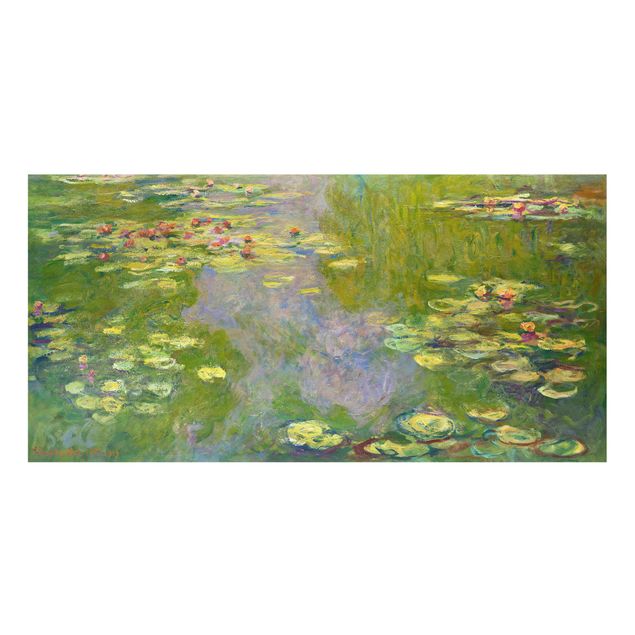 Paraschizzi con fiori Claude Monet - Ninfee verdi