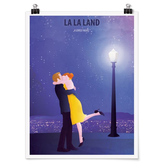 Quadro blu Locandina film La La Land II