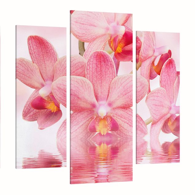 Quadri moderni   Orchidea rosa chiaro sull'acqua