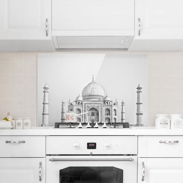 Decorazione cucina Taj Mahal in grigio