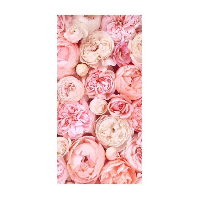 tappeto colori pastello Rose Rosa Corallo Shabby