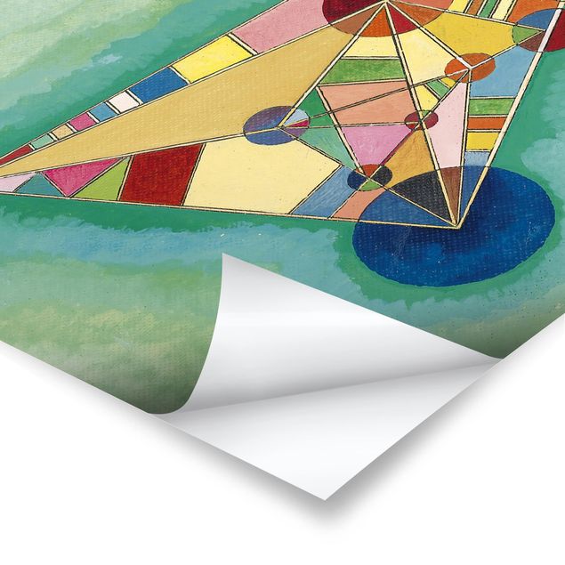 Kandinsky stampe Wassily Kandinsky - Variegatura nel triangolo