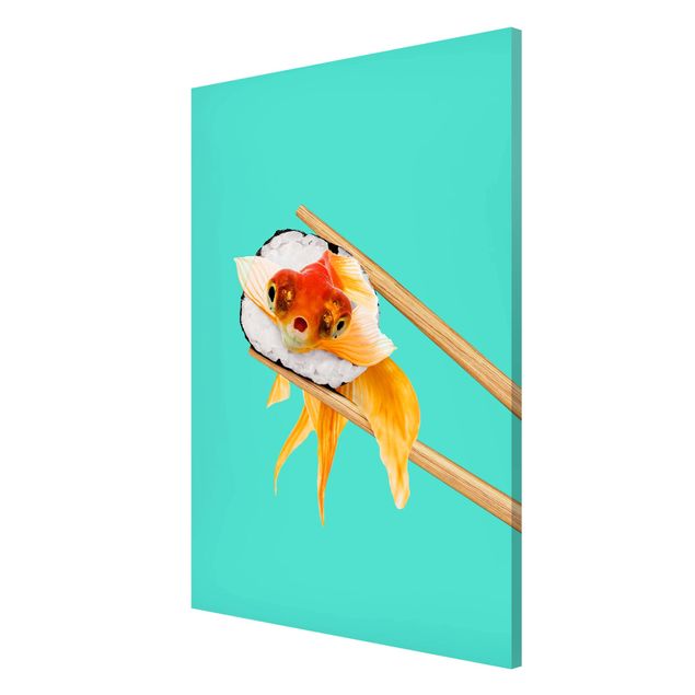 Riproduzione quadri famosi Sushi con pesce rosso
