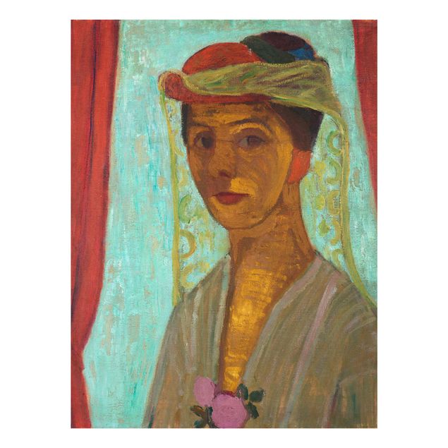 Quadri moderni   Paula Modersohn-Becker - Autoritratto con cappello e velo