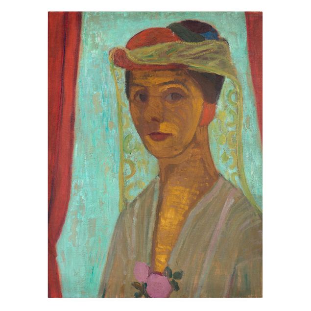 Riproduzioni quadri Paula Modersohn-Becker - Autoritratto con cappello e velo