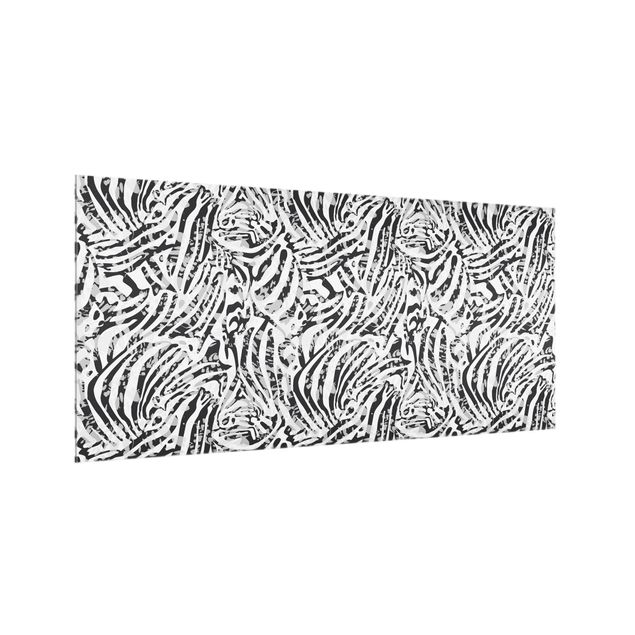 Paraschizzi con animali Motivo zebrato in tonalità di grigio