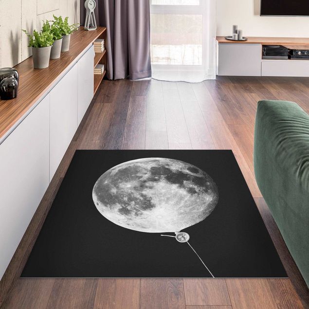 tappeto moderno Palloncino con luna