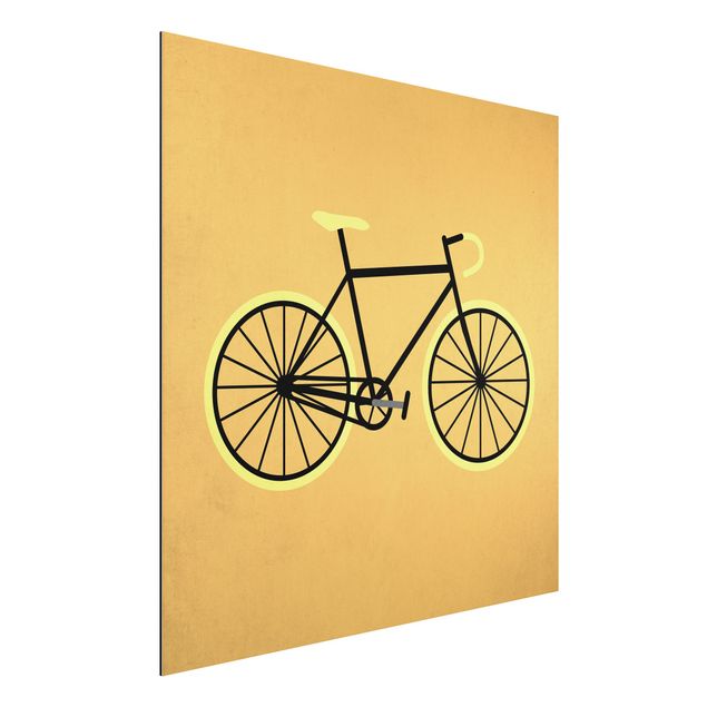 Quadro moderno Bicicletta in giallo