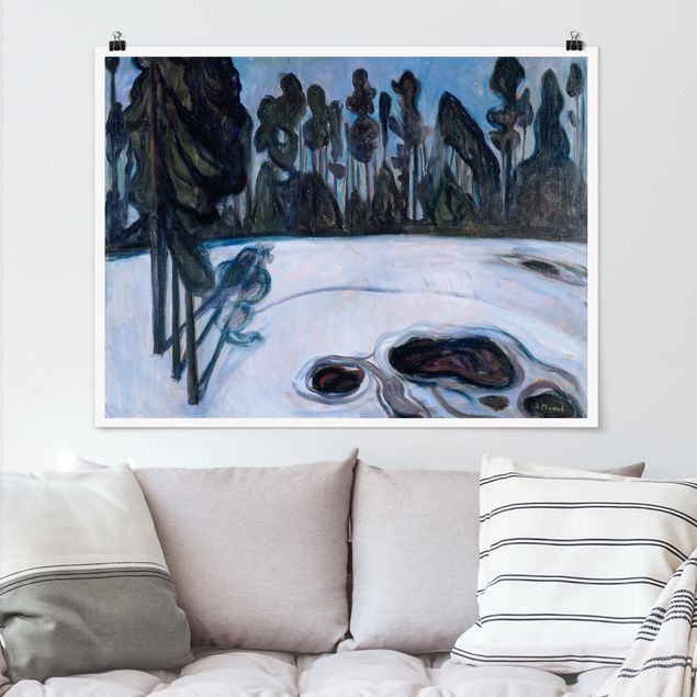 Quadri espressionismo Edvard Munch - Notte stellata