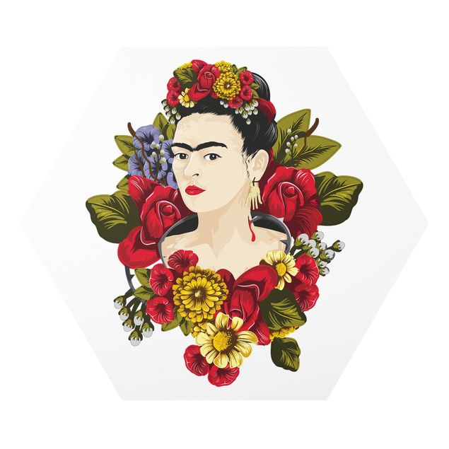 Quadri con fiori Frida Kahlo - Rose