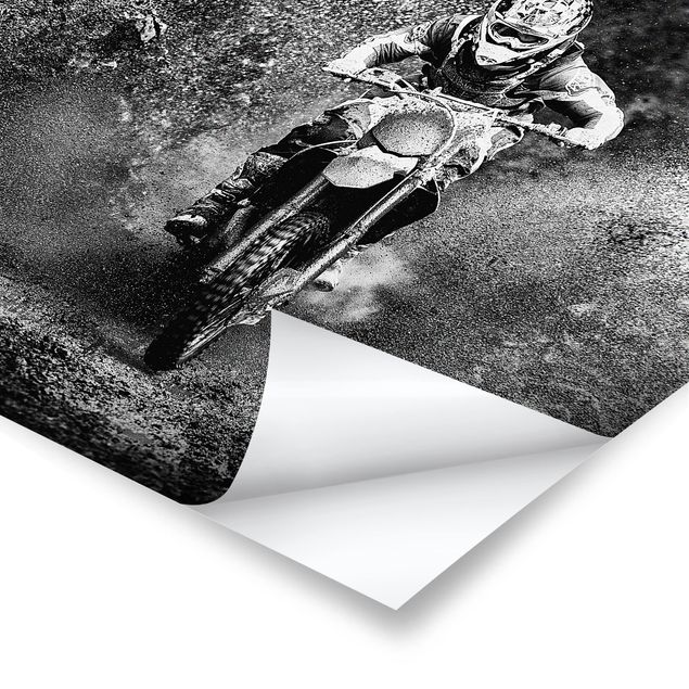 Stampe Motocross nel fango