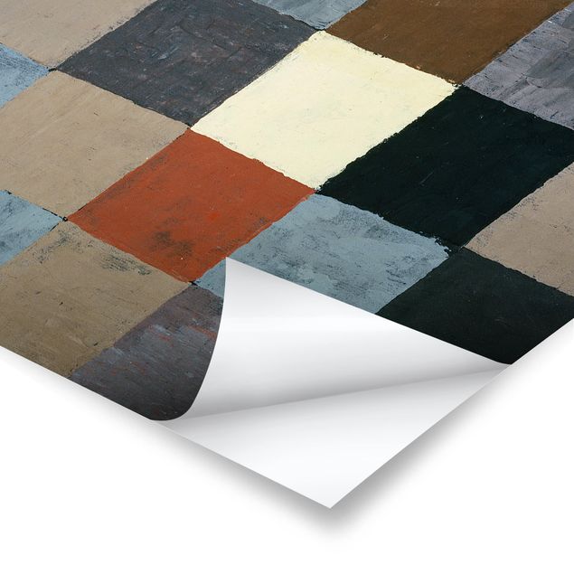 Stampe Paul Klee - Carta dei colori (su grigio)