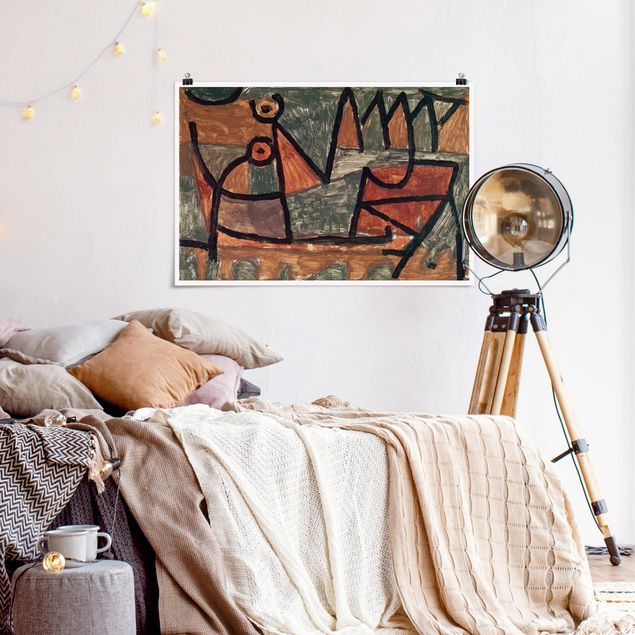 Stile artistico Paul Klee - Sinistro viaggio in barca