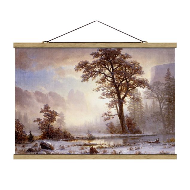 Stile di pittura Albert Bierstadt - Valle dello Yosemite, caduta di neve