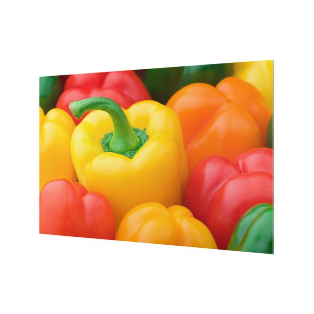 Paraschizzi in vetro - Colorful Peppers