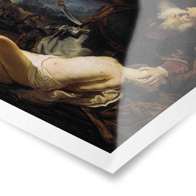 Riproduzioni quadri famosi Rembrandt van Rijn - L'angelo impedisce il sacrificio di Isacco
