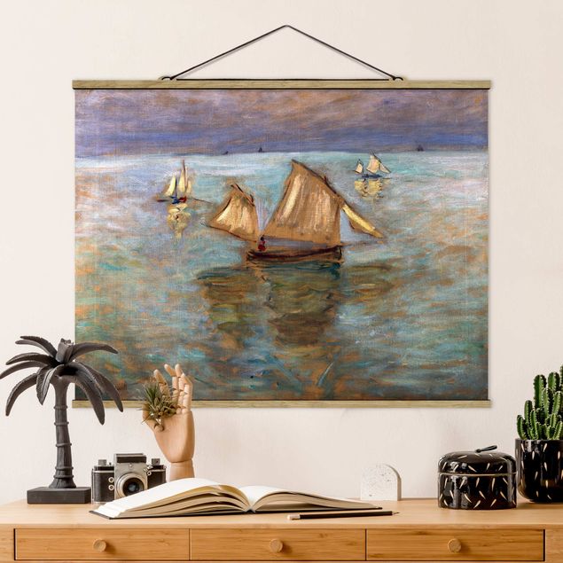Riproduzioni Claude Monet - Barche da pesca vicino a Pourville